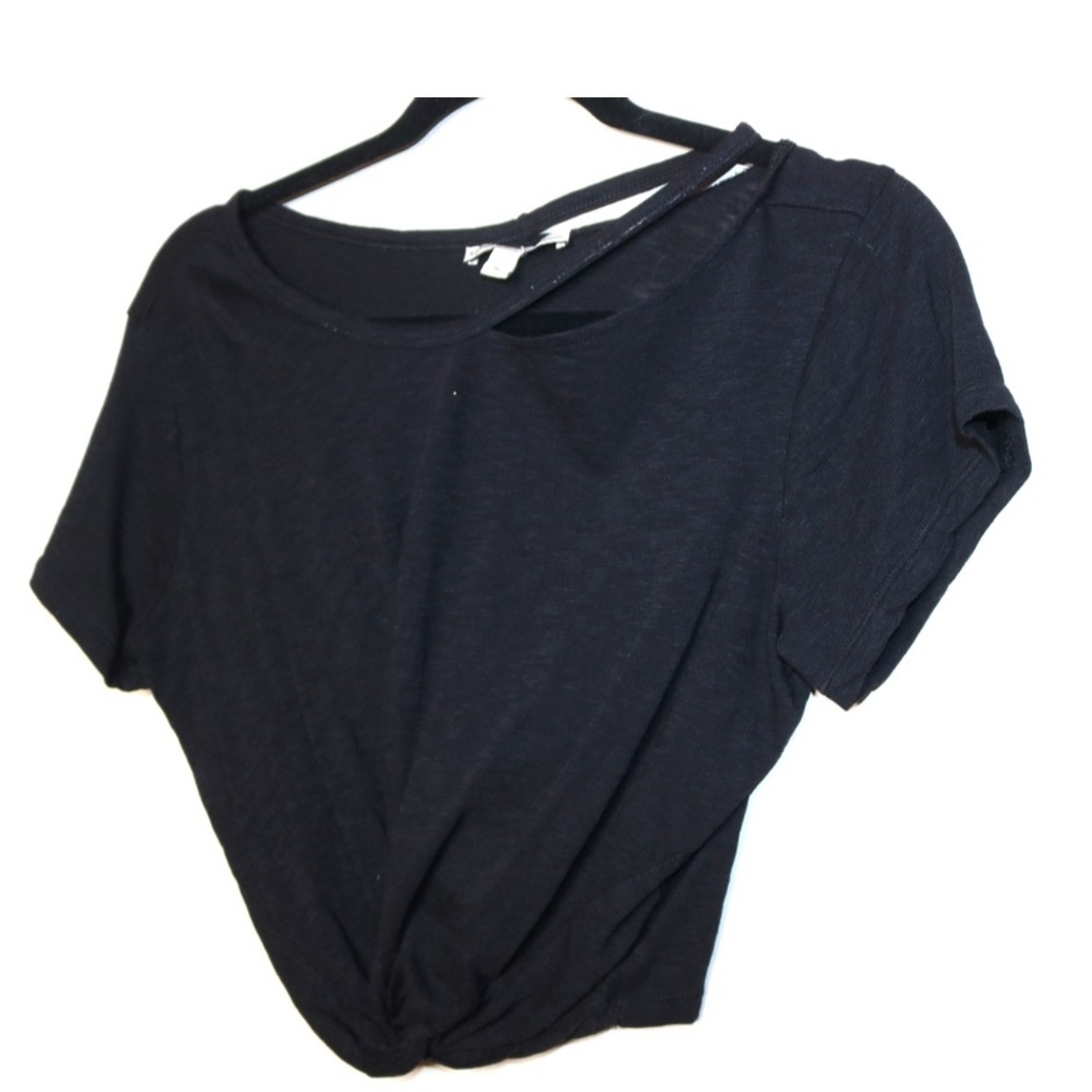 Edgy Black Crop Top